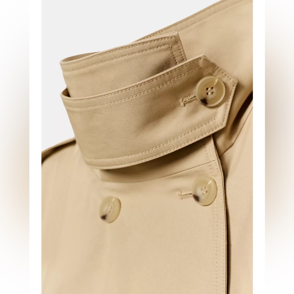 ZARA SHORT HIGH NECK TRENCH COAT ZW COLLECTION - Picture 7 of 7